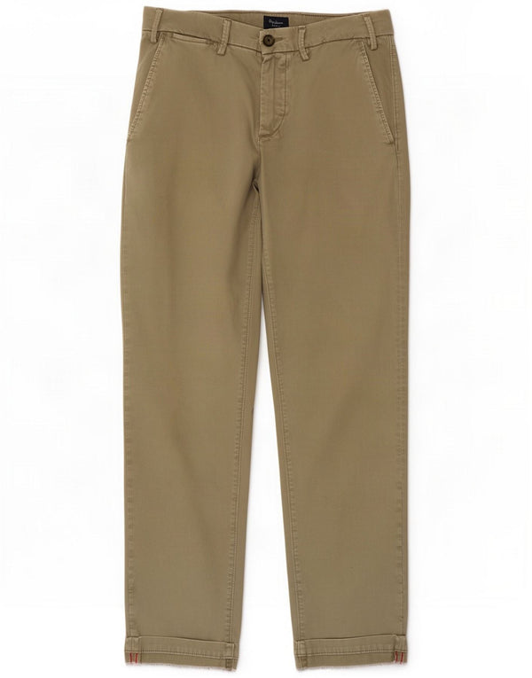 PEPE Jeans Męskie proste spodnie Chino W30 L29 Khaki Cotton