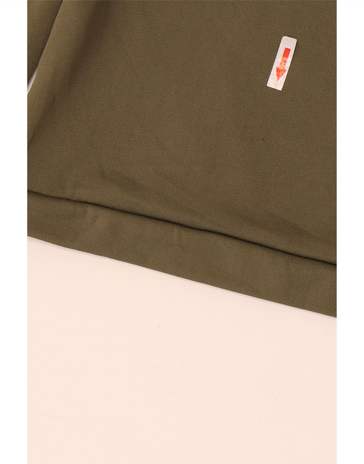 Męska koszulka Nike Dri Fit z długim rękawem, XL, khaki, poliester