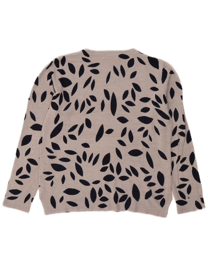 Marks & Spencer Damski sweter z dekoltem w łódkę, UK 14, duży, szary