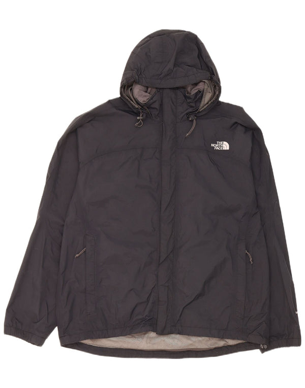 Męska kurtka przeciwdeszczowa z kapturem The North Face UK 40, duża, czarna, nylonowa