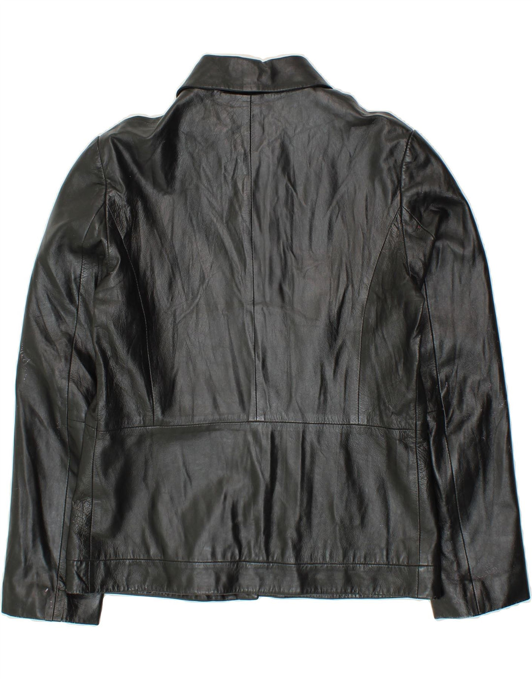 CONBIPEL Womens Leather Jacket IT 46 Large Black Leather Vintage Conbipel and Second-Hand Conbipel from Messina Hembry 