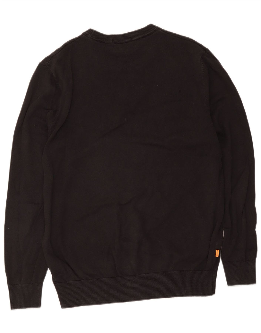 Męski sweter z wycięciem pod szyją Timberland, średnia czarna bawełna
