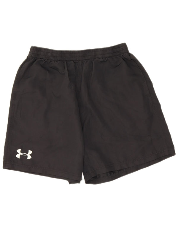 Chłopięce spodenki sportowe Under Armour Heat Gear na 11-12 lat, duże, czarne, poliestrowe