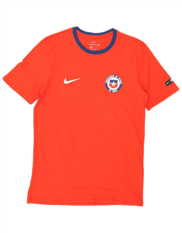 Męski T-shirt Nike o kroju sportowym, bawełniany, w kolorze średnio czerwonym