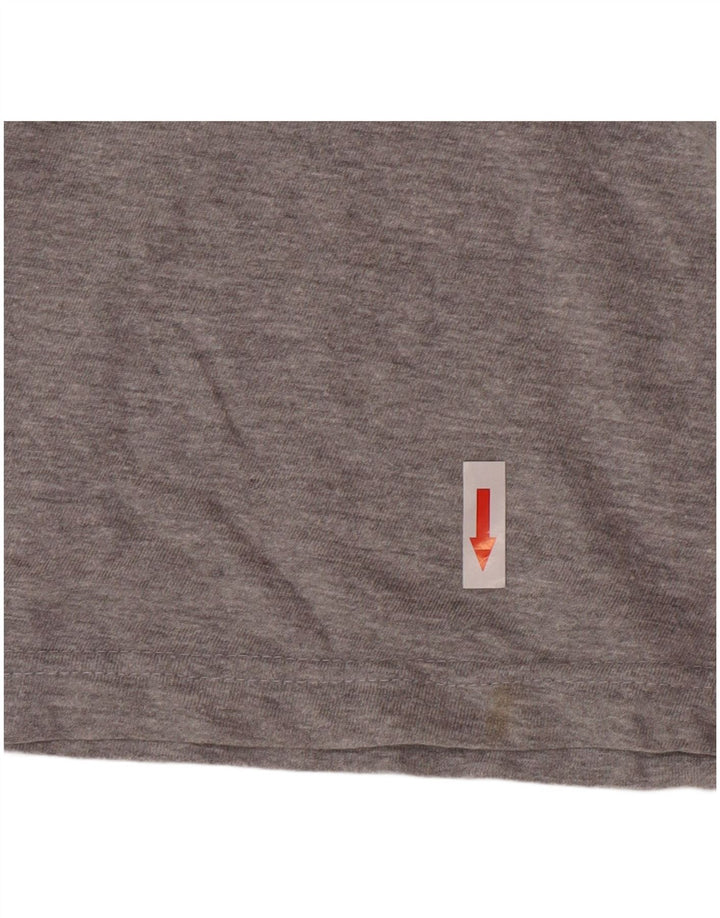 Męski T-shirt Kappa o regularnym kroju z grafiką, średni szary