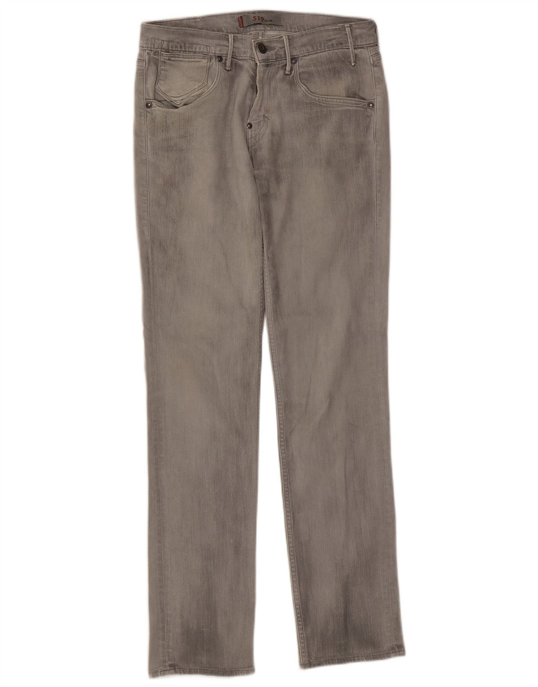 Damskie jeansy Levi's 519 Slim W30 L32 Szara bawełna