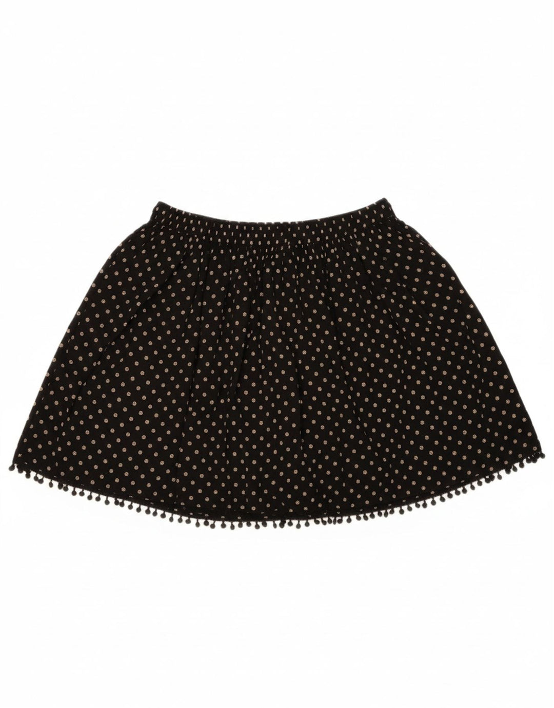 BENETTON Womens Mini Skirt Large W34  Black Floral Viscose