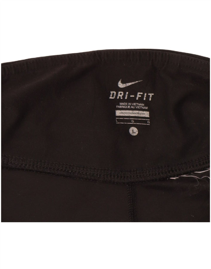 Damskie spodnie dresowe NIKE Dri Fit UK 16, duże, czarne