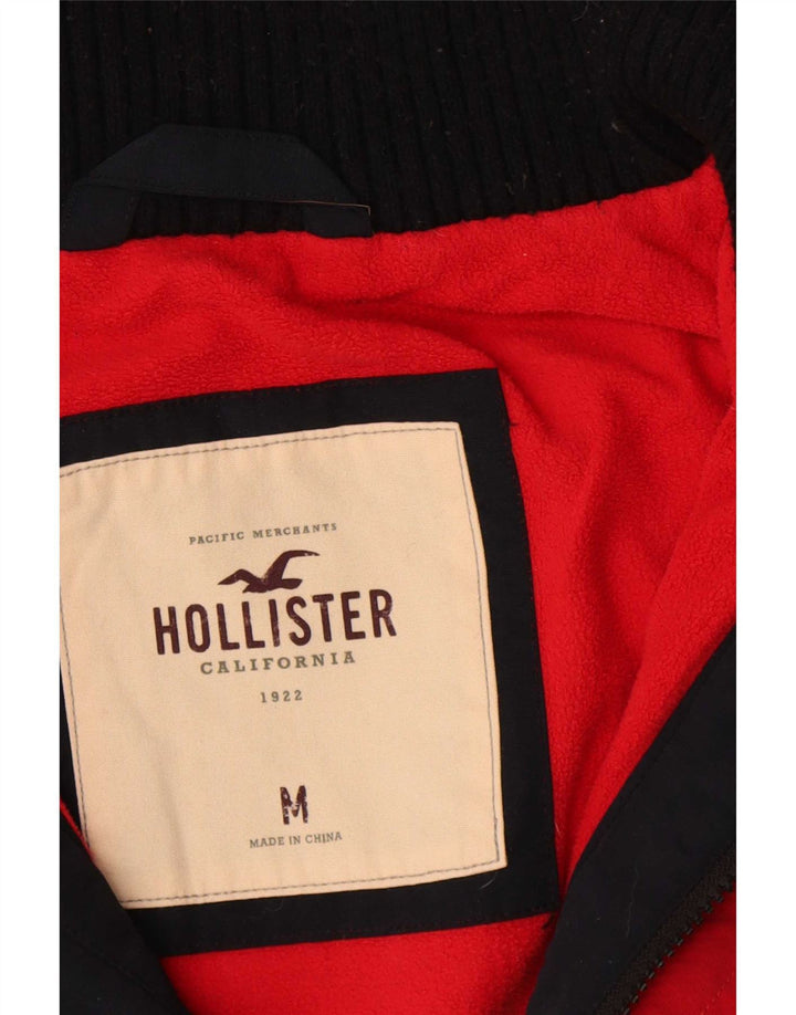 Męska kurtka wiatrówka Hollister UK 38, średni granatowy poliester