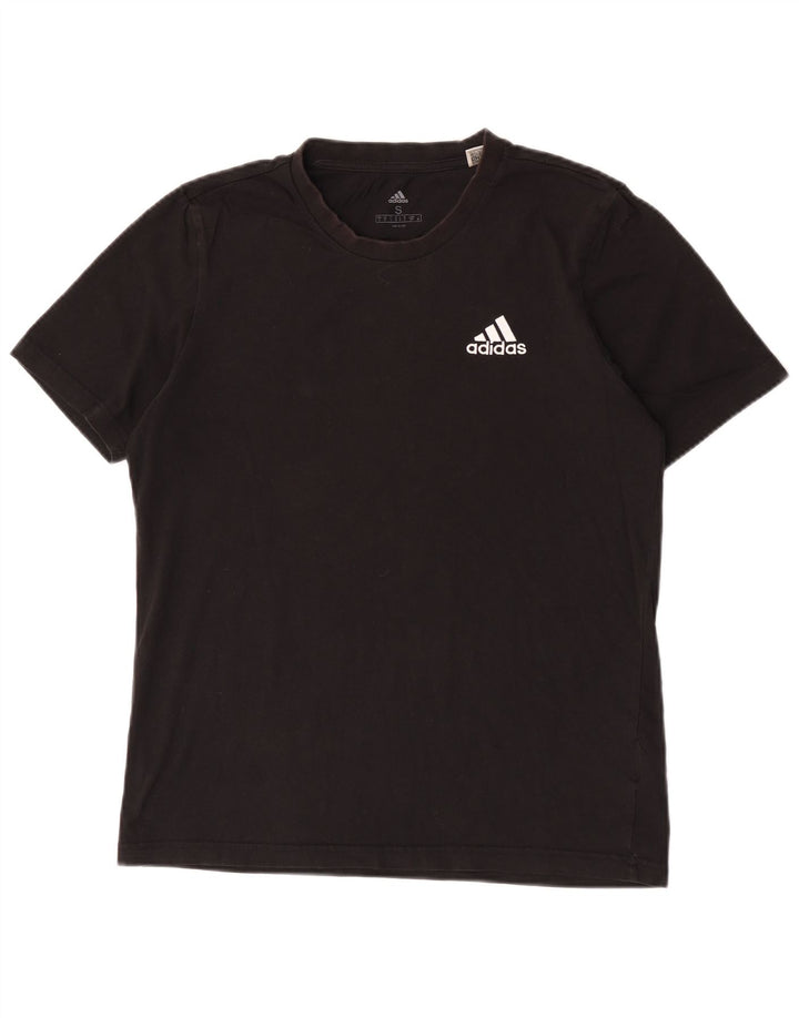 Adidas Męska Koszulka Top Mała Czarna Bawełna