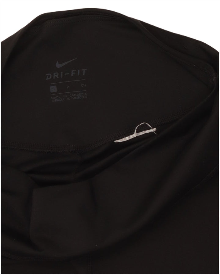 Damskie legginsy Nike Dri Fit Graphic UK 10, małe, czarne, z blokami kolorów