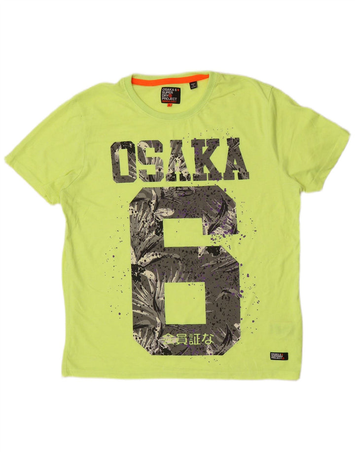 Męski T-shirt Superdry Osaka Graphic Top 2XL Zielony poliester