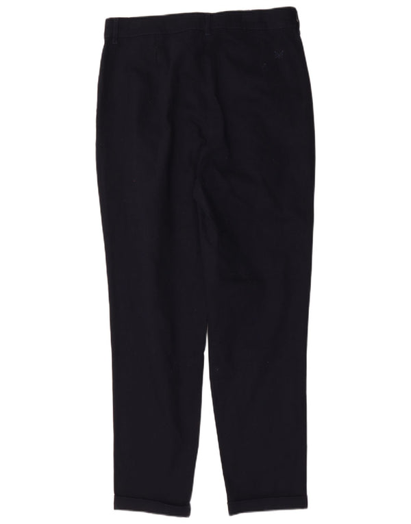 Crew Clothing Damskie proste spodnie chino UK 14 duże W32 L29 granatowe