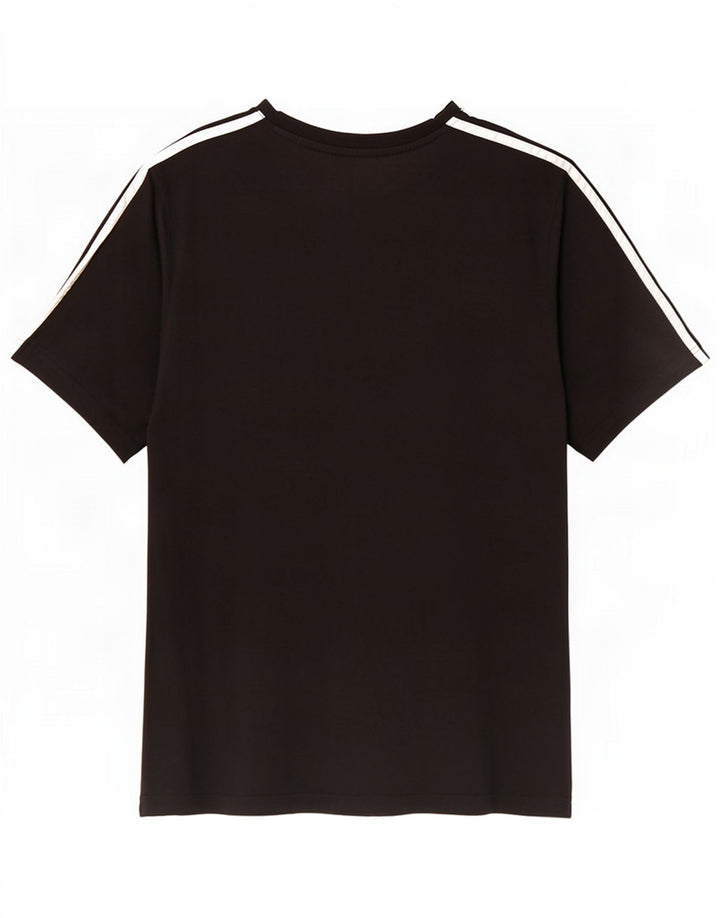 Adidas Męski T-shirt Top Średni Czarny Bawełniany