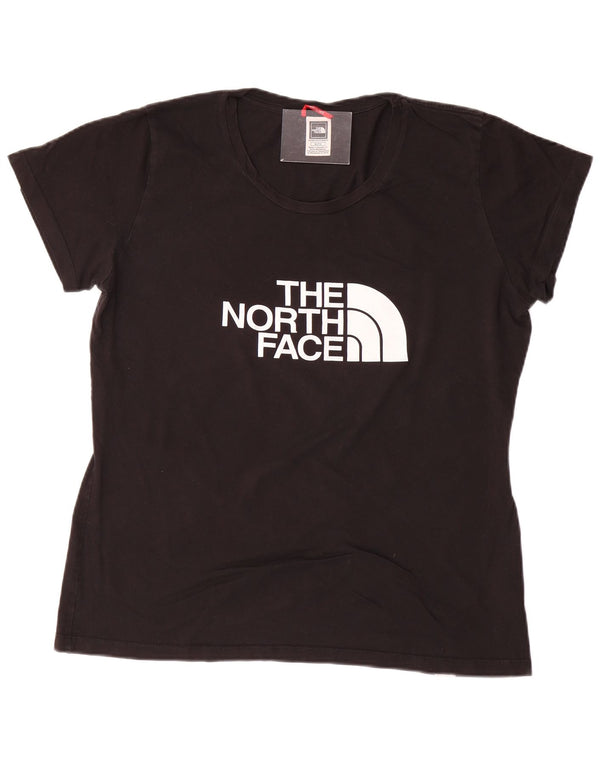 Damska koszulka z grafiką THE NORTH FACE Top UK 18 XL, czarna bawełna
