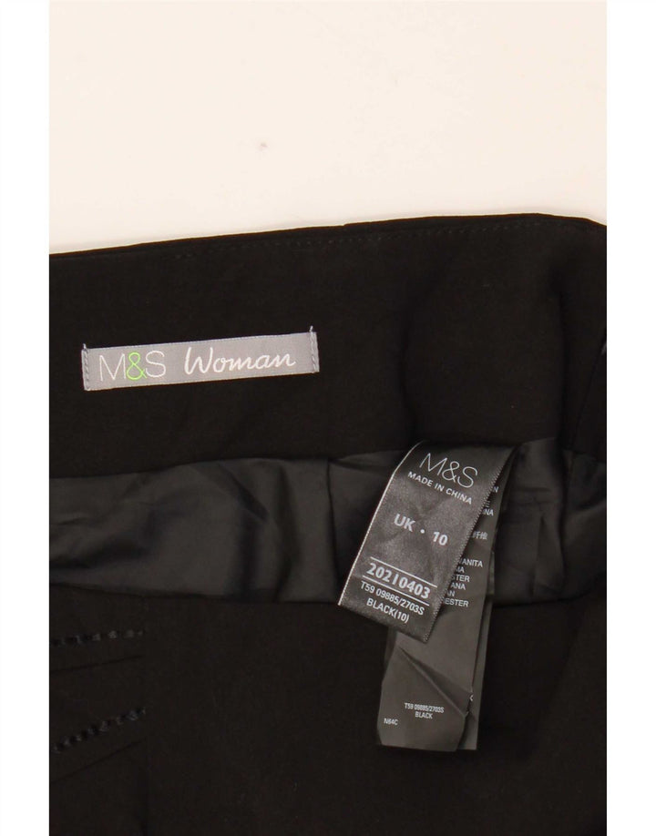 Marks & Spencer Damska spódnica typu Trumpet UK 10 Small W29 Czarny poliester