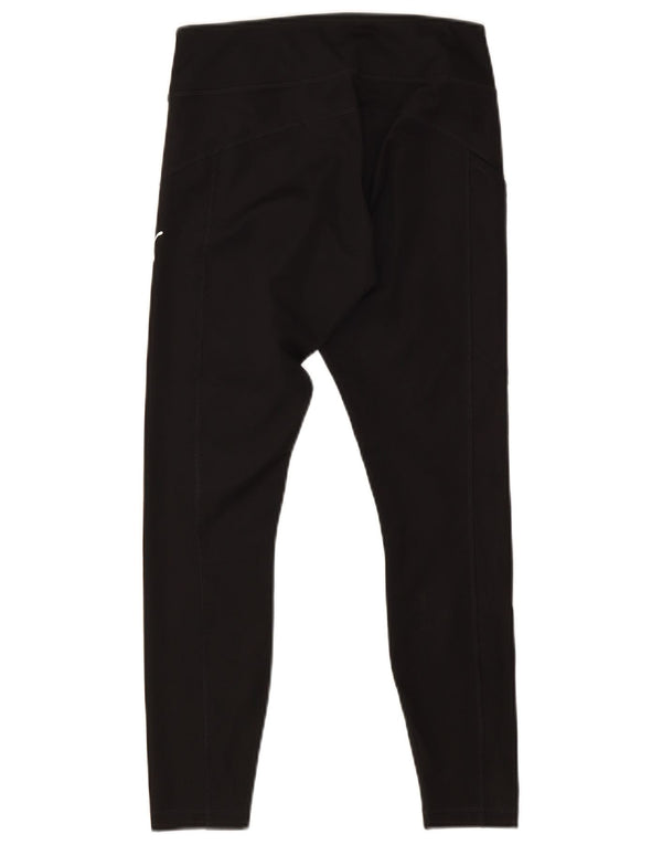 Damskie legginsy Puma Crop UK 8, małe, czarne, poliestrowe