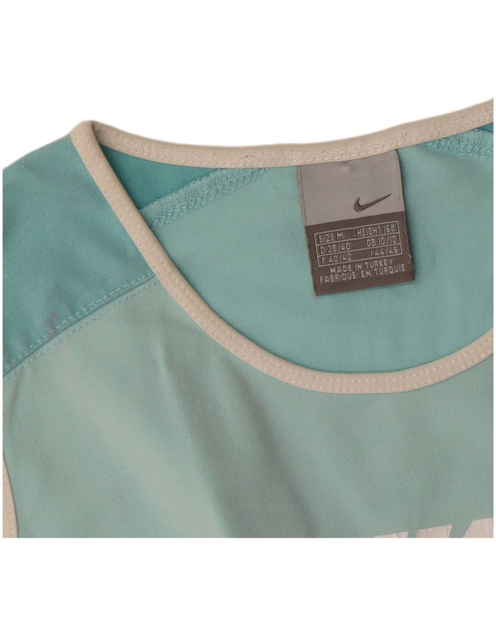 Damska kamizelka Nike Crop Graphic Top UK 10/12 Średni turkus