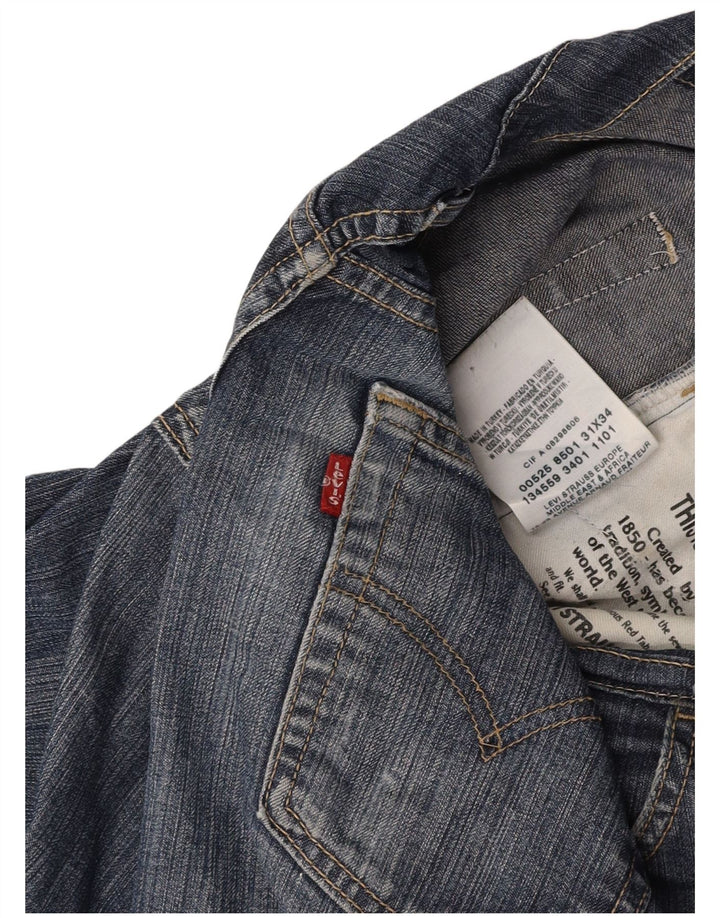Męskie spodenki jeansowe LEVI'S W31 Średnioniebieskie, bawełniane
