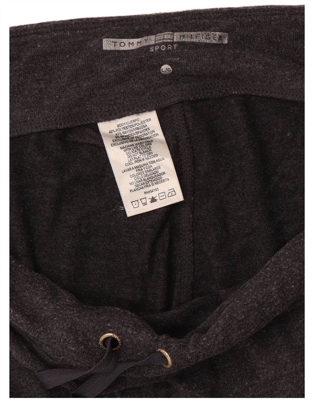 Damskie spodnie dresowe Tommy Hilfiger Joggers UK 16, duże, szare