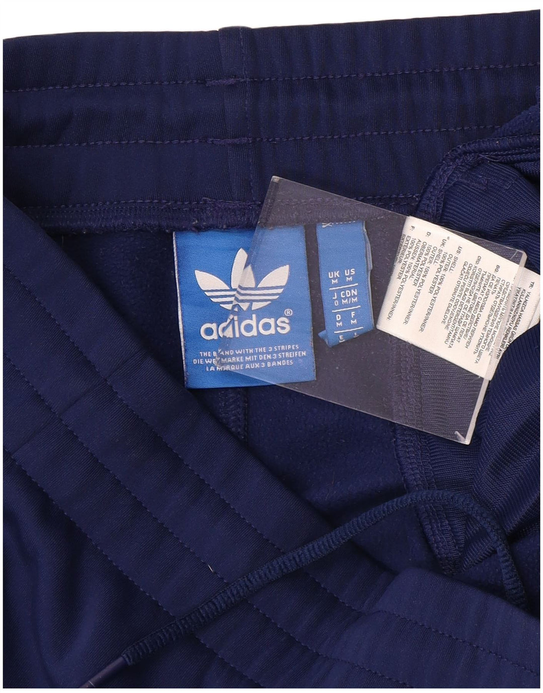 ADIDAS Mens Tracksuit Trousers Medium  Blue Polyester