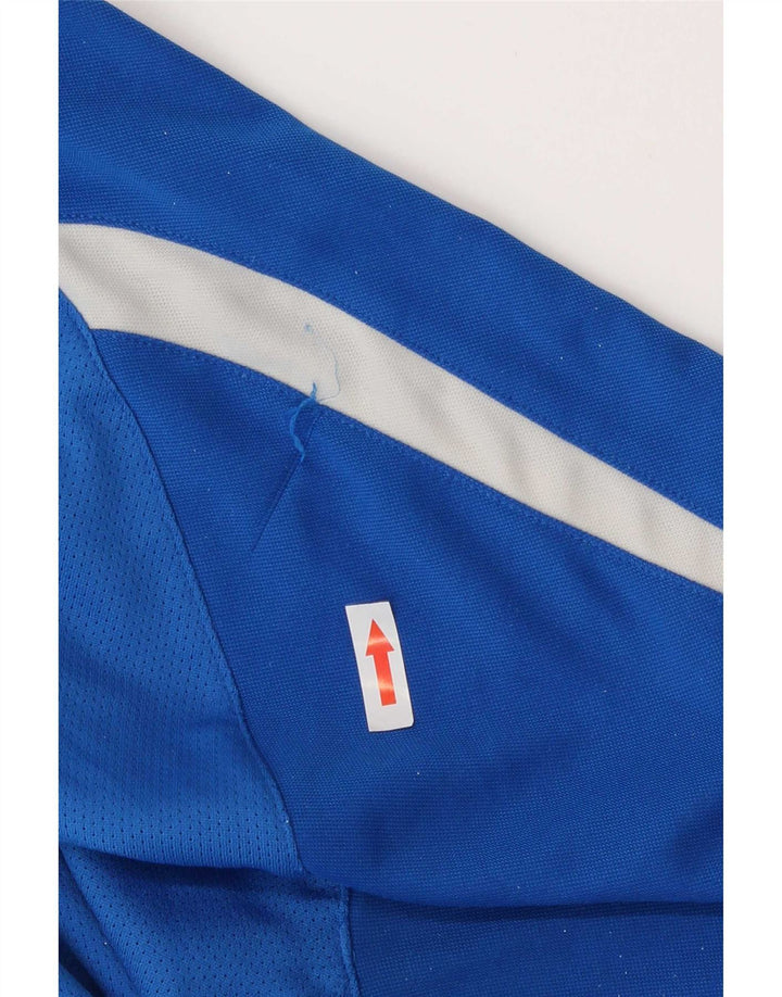 T-shirt męski Puma, duży, niebieski, poliester z blokami kolorów