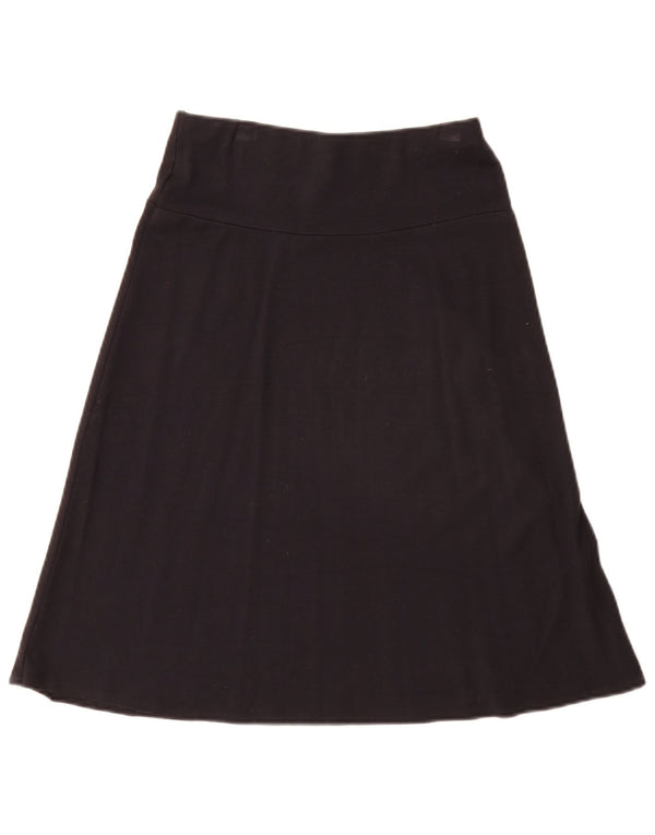 Marks & Spencer Damska spódnica w kształcie litery A UK 8 Small W26 Czarna wiskoza