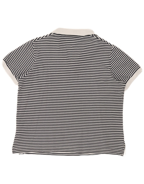 Damska koszulka polo TOMMY HILFIGER UK 20 2XL granatowa w paski, marynarska