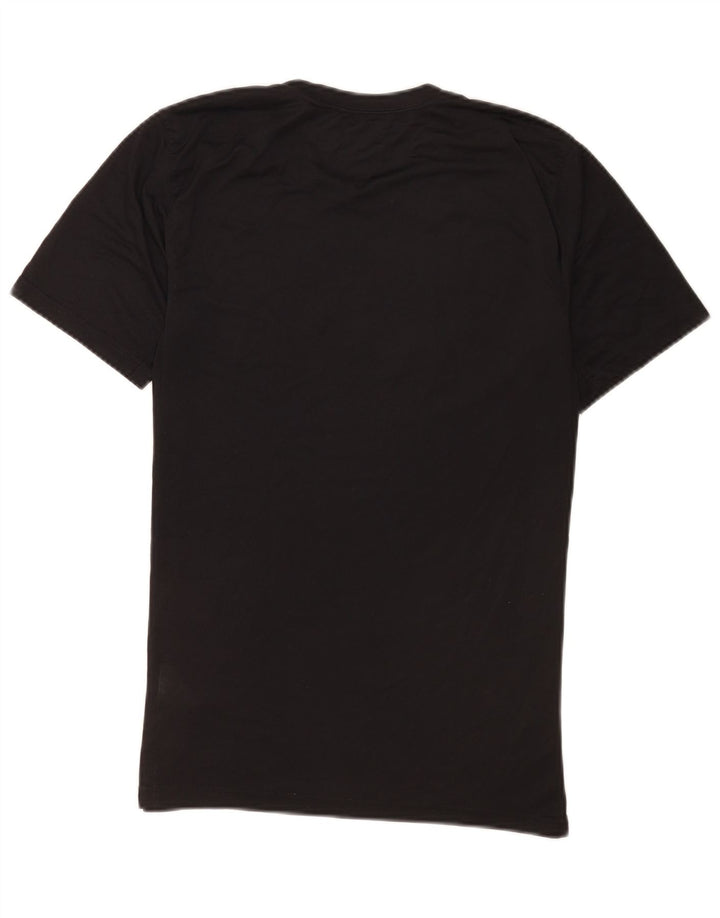 Męski T-shirt z grafiką Nike Dri Fit, mały, czarny poliester
