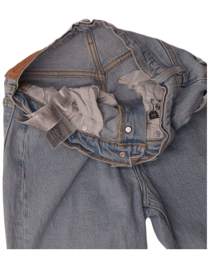 Damskie jeansy LEVI'S 501 Straight W28 L26 Niebieskie bawełniane