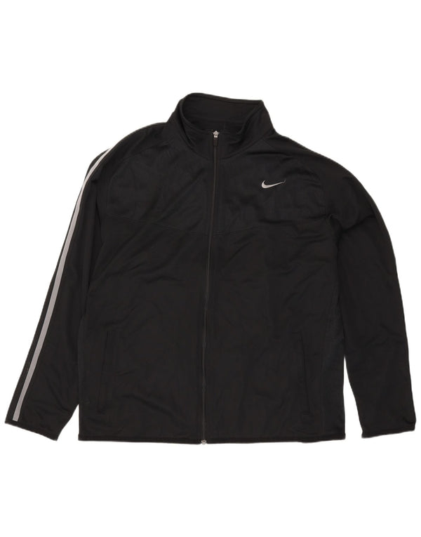 Męska kurtka dresowa Nike 2XL, czarna, poliestrowa