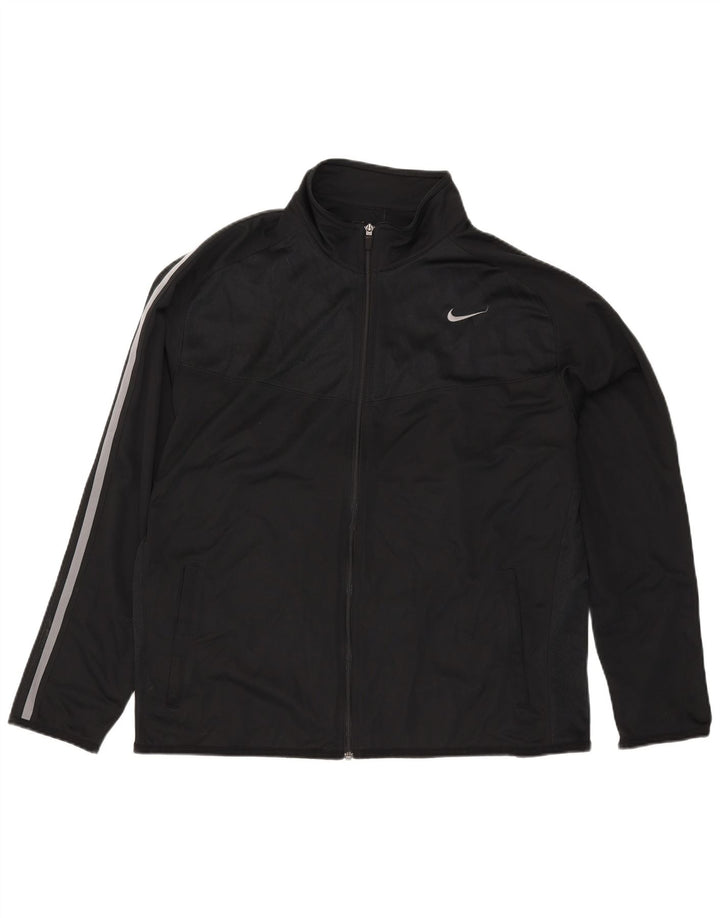 Męska kurtka dresowa Nike 2XL, czarna, poliestrowa