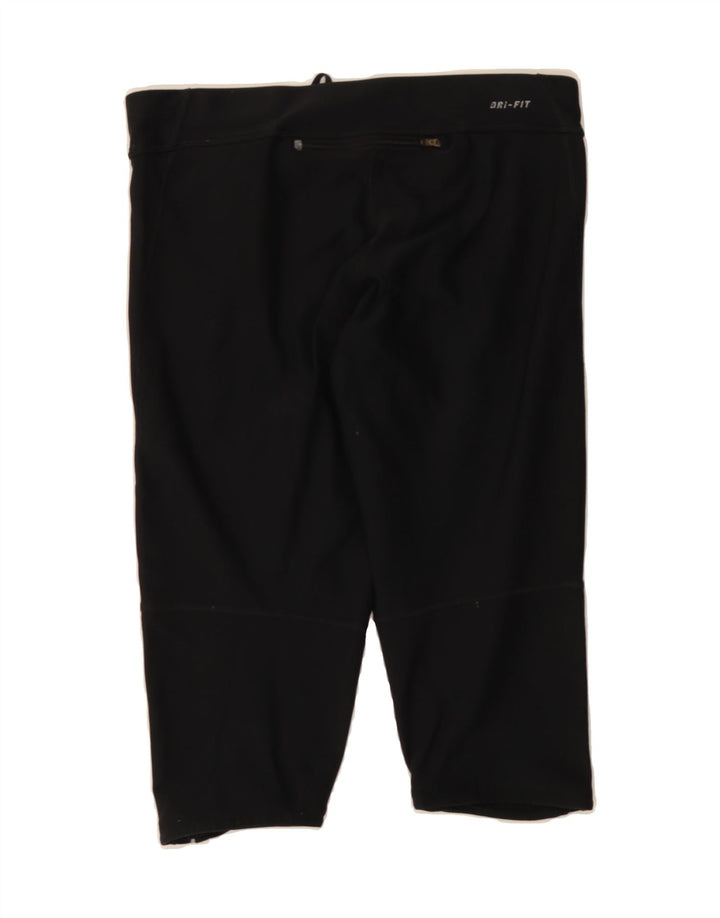 NIKE Womens Dri Fit Bermuda Sport Shorts UK 14 Medium  Black Vintage Nike and Second-Hand Nike from Messina Hembry 