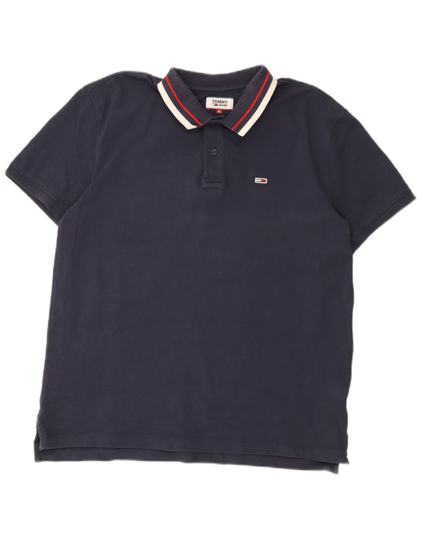 Męska koszulka polo Tommy Hilfiger XL, granatowa, bawełniana