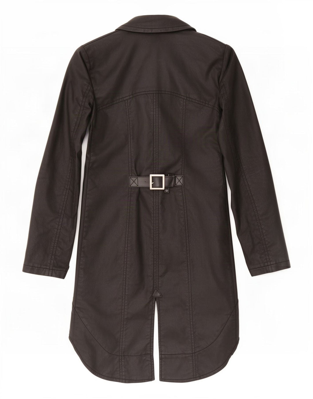 Płaszcz damski w stylu vintage, frak, UK 6, XS, czarna bawełna
