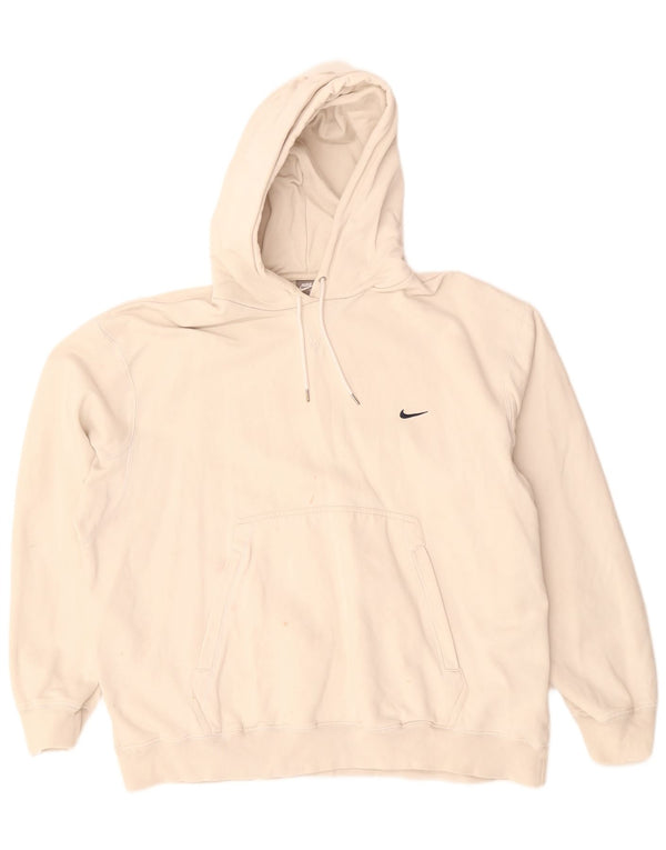 Męska bluza z kapturem Nike 2XL w kolorze złamanej bieli, bawełniana, sportowa