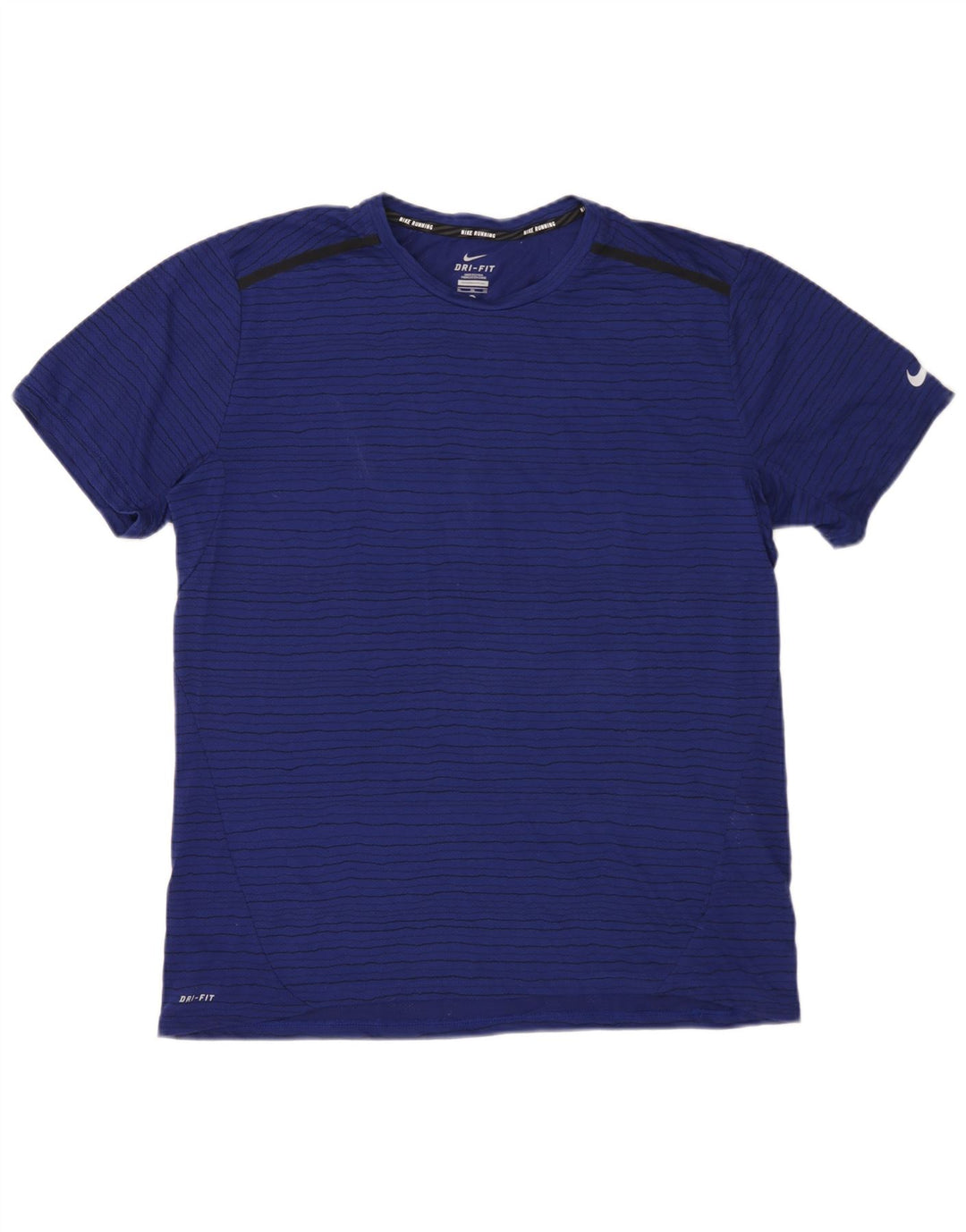Męski T-shirt Nike Dri Fit Top XL, poliester w granatowe paski