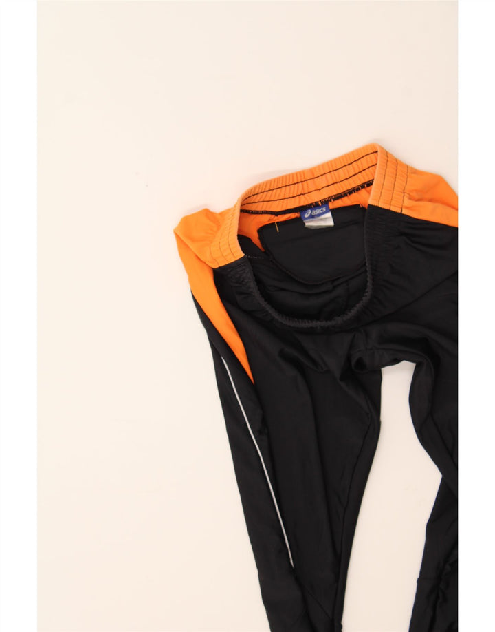 ASICS Womens Tracksuit Trousers UK 12 Medium  Black Colourblock Polyamide Vintage Asics and Second-Hand Asics from Messina Hembry 