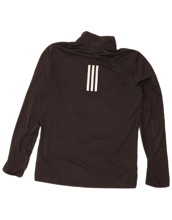 Adidas Męskie Aeroready Zip Neck Sweter Dresowy Top Mały Czarny Poliester