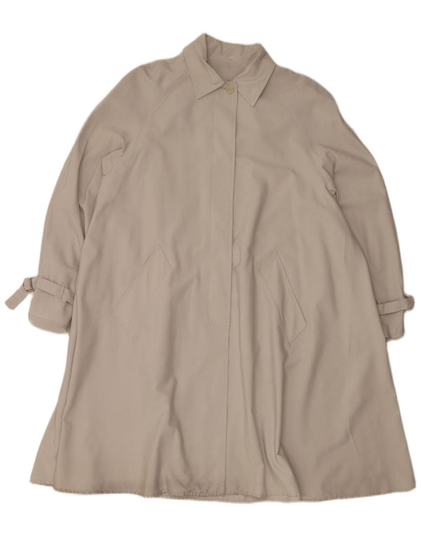 Vintage damski trencz oversize EU 44 XL szary
