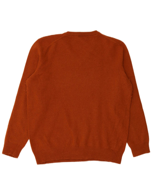 MARLBORO CLASSICS Mens V-Neck Jumper Sweater 2XL Orange