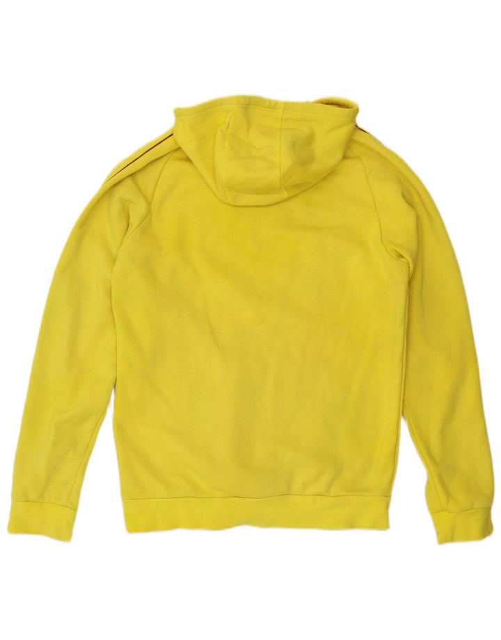 Męska bluza z kapturem Adidas, średnia żółta bawełna