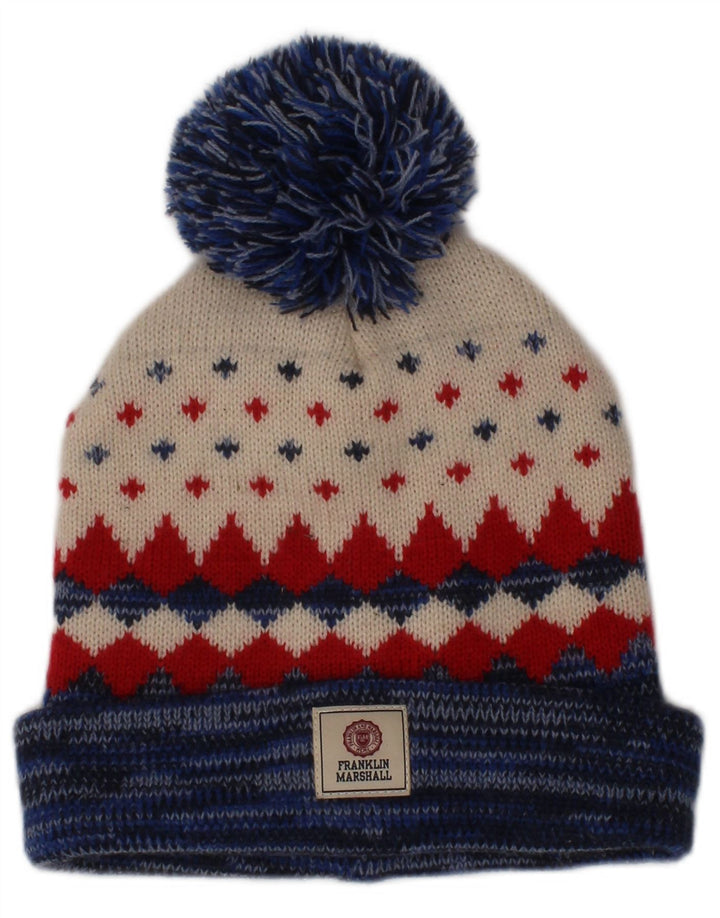 Franklin Marshall Męski kapelusz Bobble w jednym rozmiarze, wielokolorowy, Fair Isle Winter
