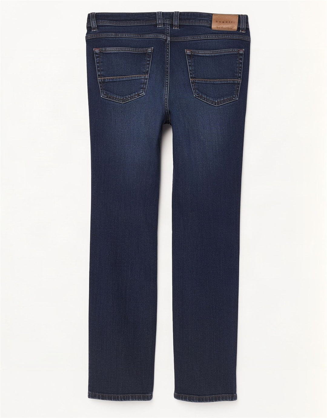 Bugatti Męskie Nevada Straight Jeans W36 L32 Granatowa Bawełna