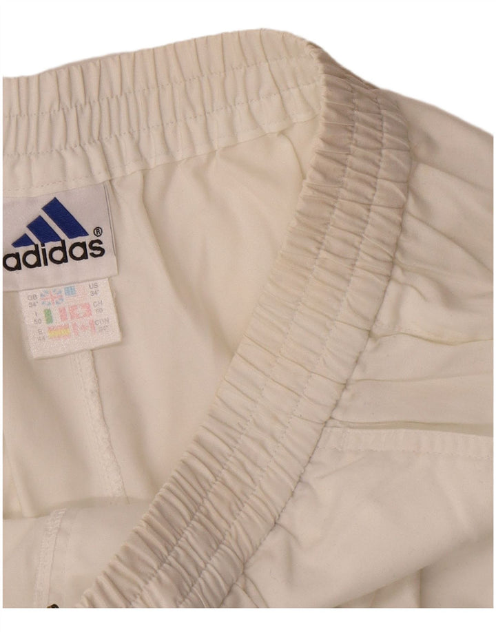 Adidas Męskie Spodenki Chino W34 Duże Białe Poliester