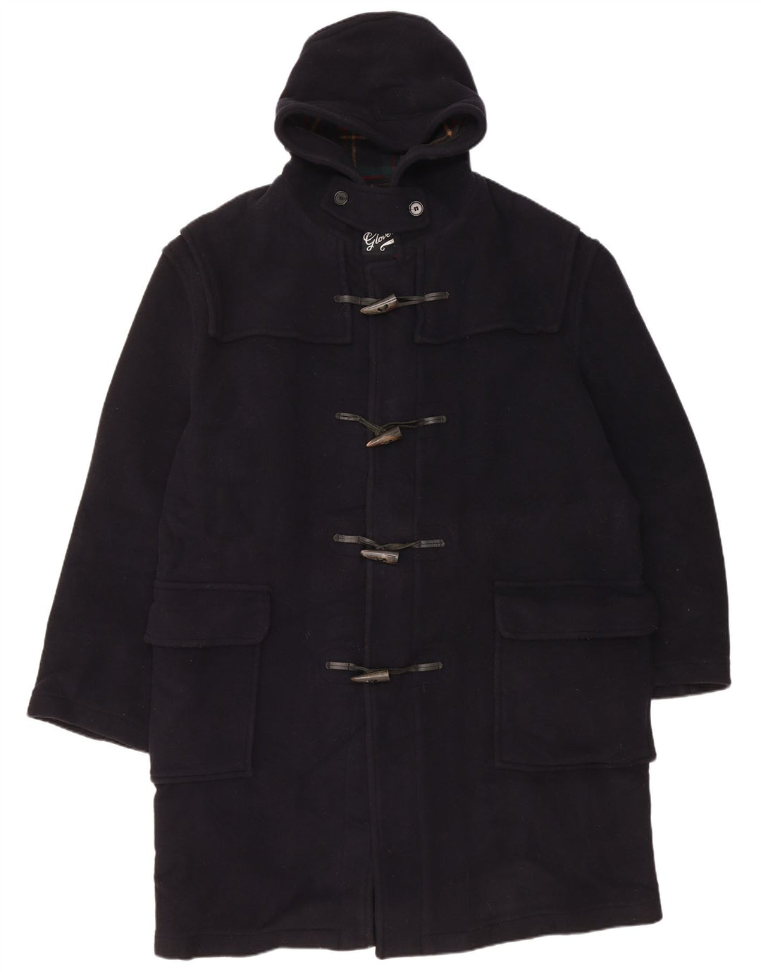 GLOVERALL Męski budrysówka z kapturem UK 46 3XL Granatowa wełna