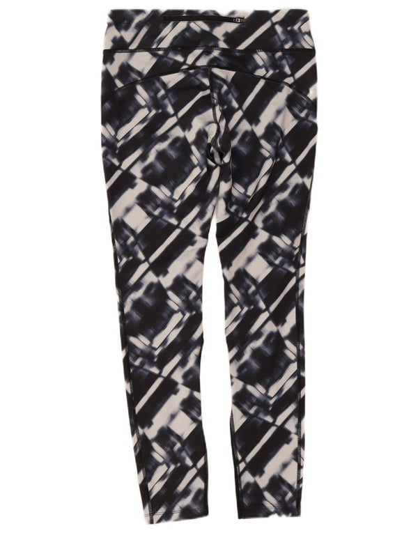 Damskie legginsy Nike Dri Fit UK 12, średni granatowy, geometryczny poliester