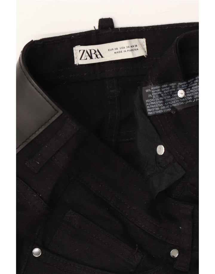 Męskie jeansy slim fit Zara EU 38 Small W30 L25 Czarna bawełna