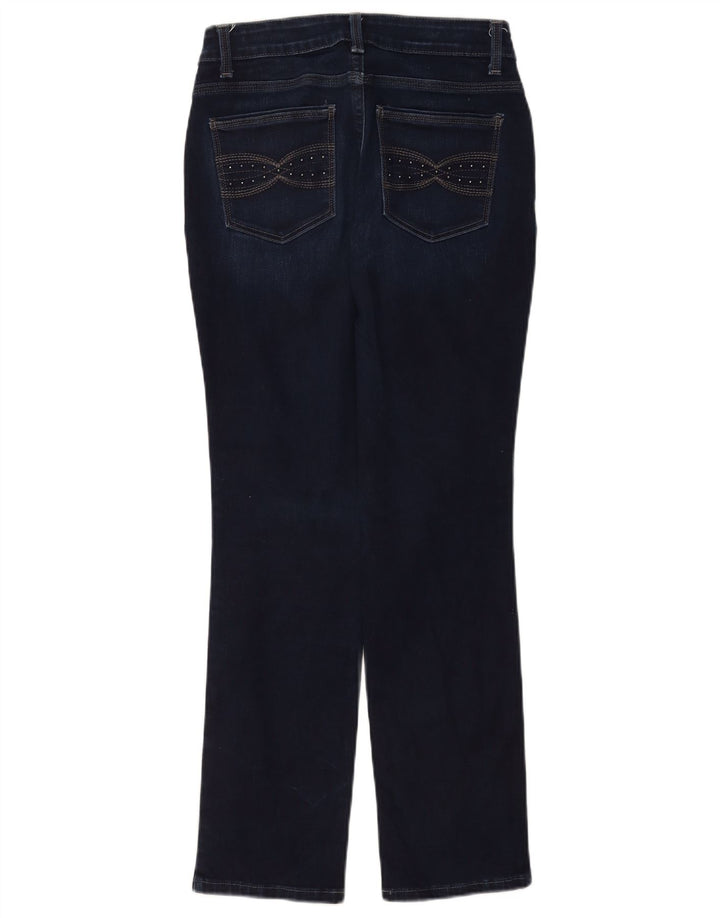 Damskie jeansy Lee Straight W28 L30 granatowe