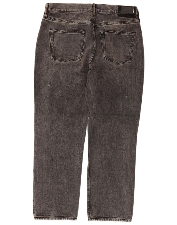 Męskie proste dżinsy Superdry W32 L28 Szara bawełna